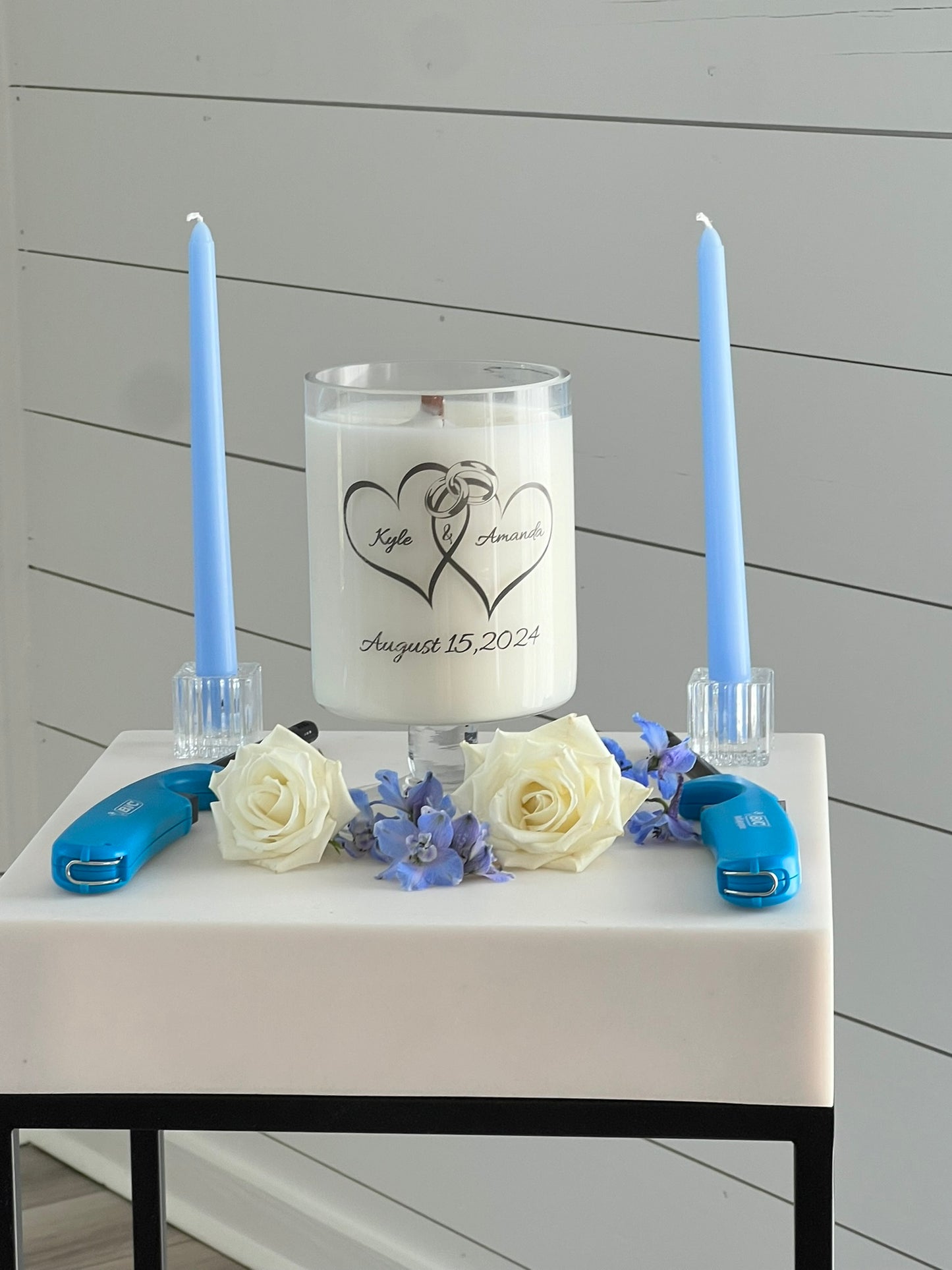 Custom Engraved Wedding Unity/Anniversary Candle