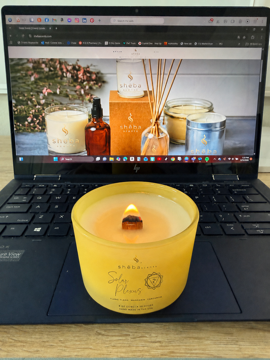 Solar Plexus Chakra Candle (bergamot, lemongrass and ginger)