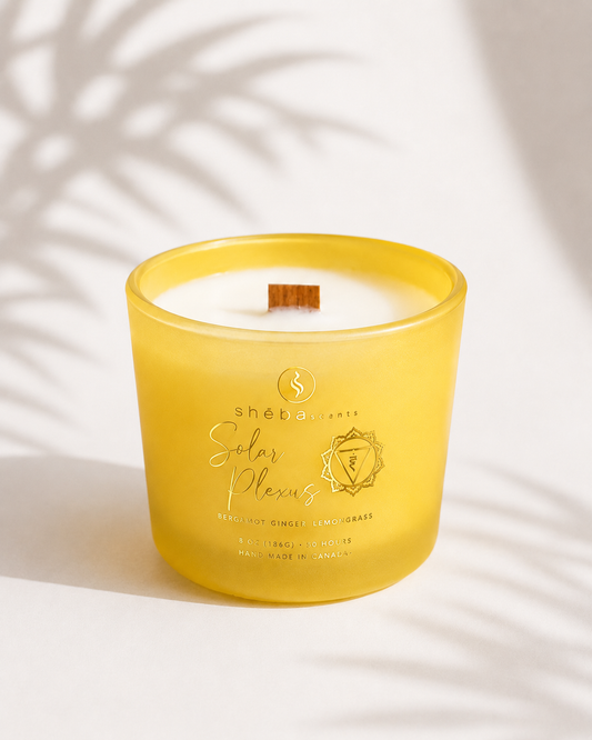 Solar Plexus Chakra Candle (bergamot, lemongrass and ginger)