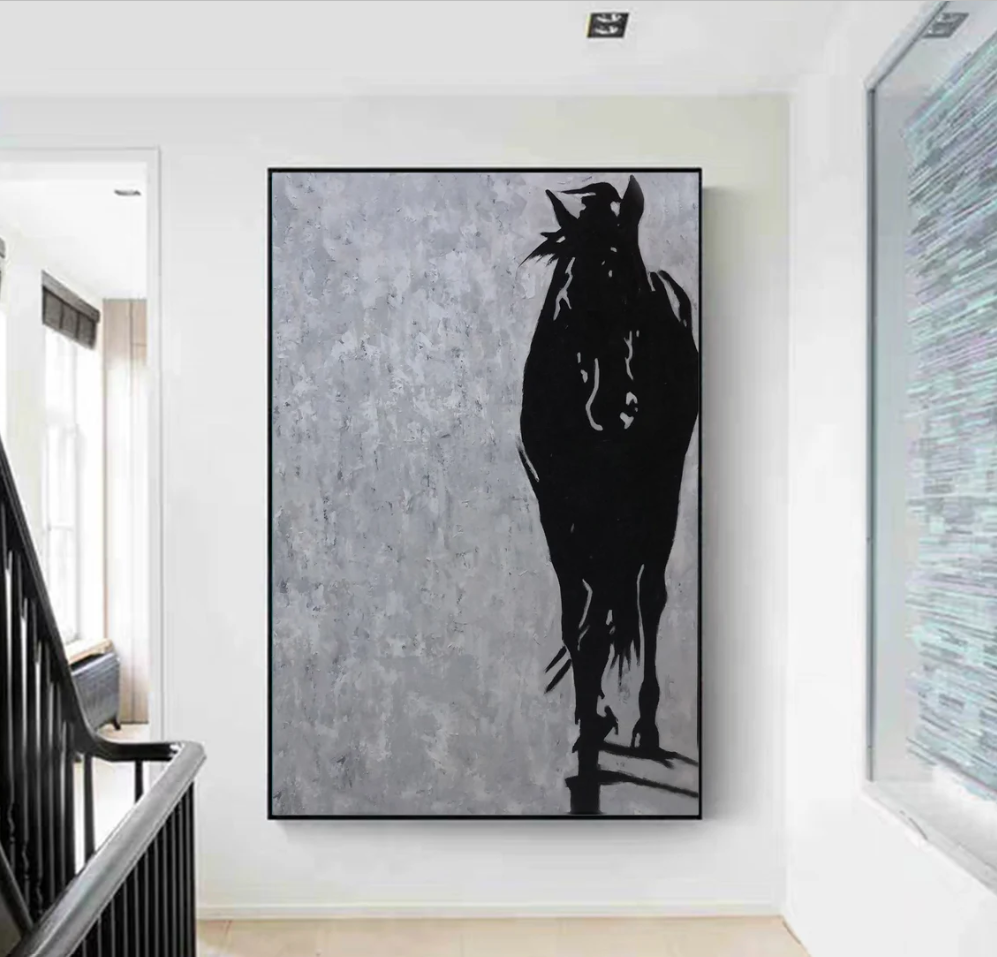 Black Horse (80"w x 100"h)