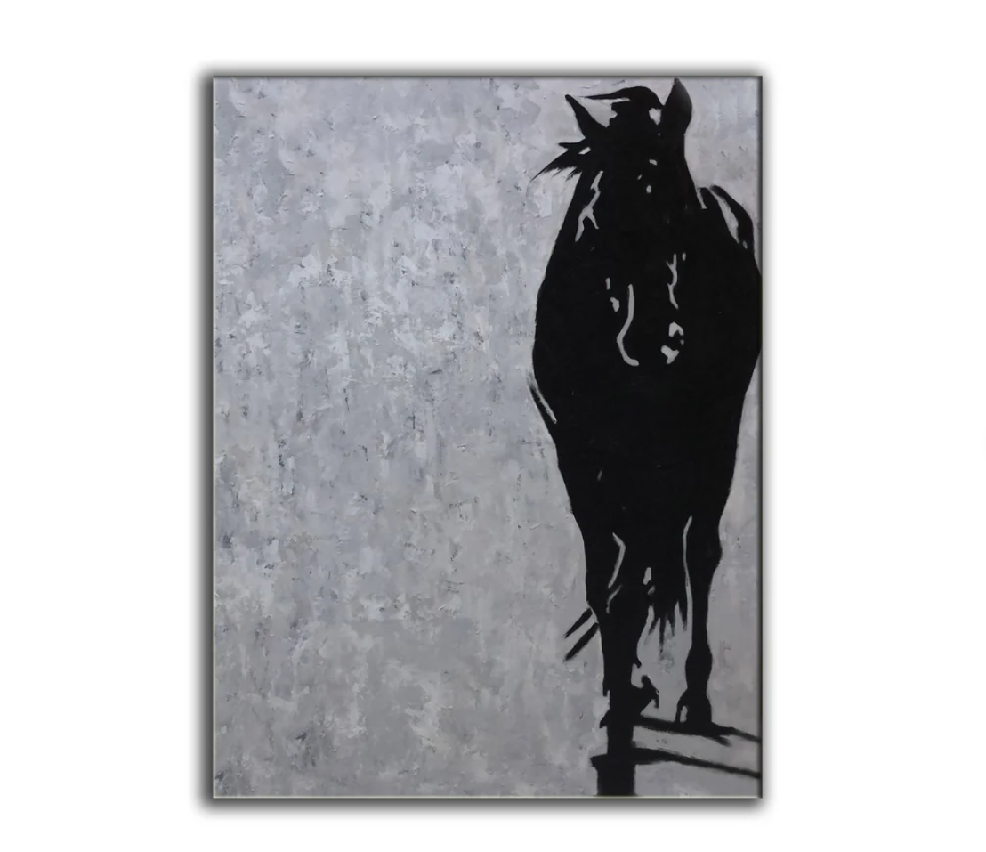 Black Horse (80"w x 100"h)