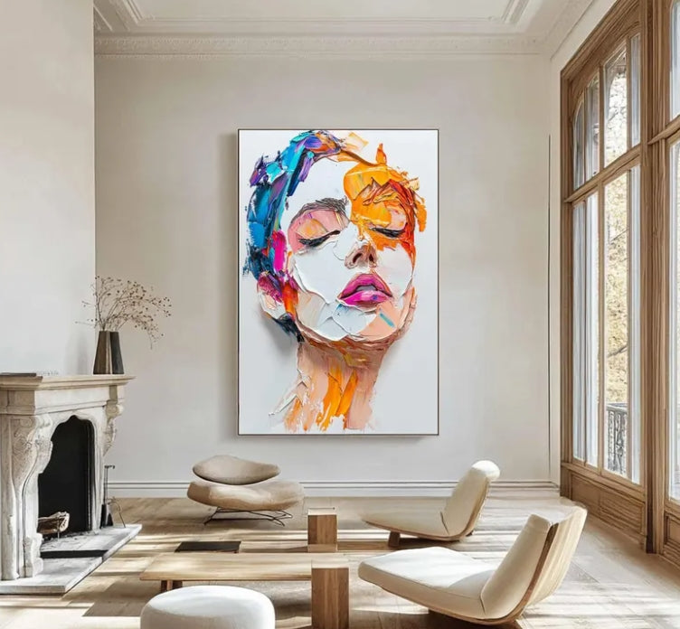 SOLD - Eyes on the Sun (75w X 100h - rolled)