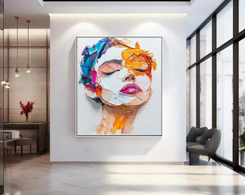 SOLD - Eyes on the Sun (75w X 100h - rolled)