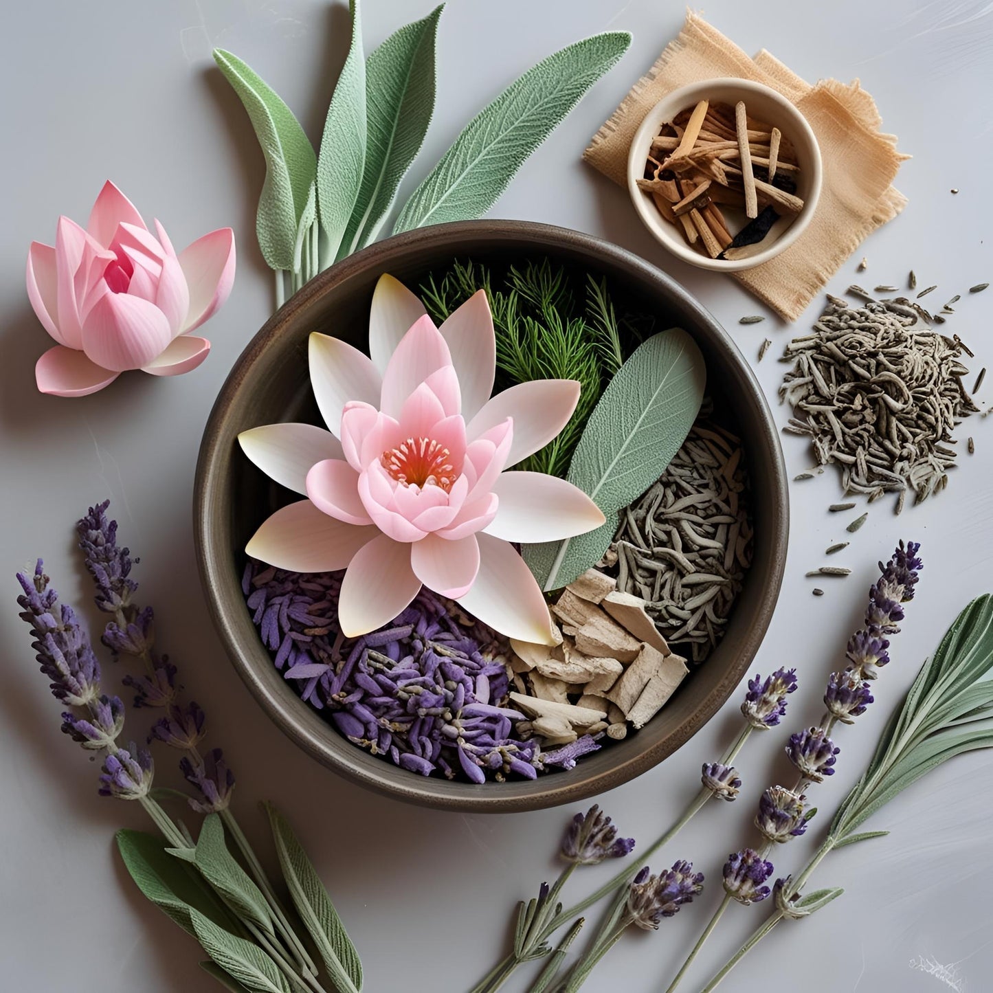 Ylang ylang, lotus flower, lavender, clary sage, pine, and frankincense blended carefully by hand as an aromatherapy product that beautifully supports and balances the Third Eye Chakra by Sheba Scents