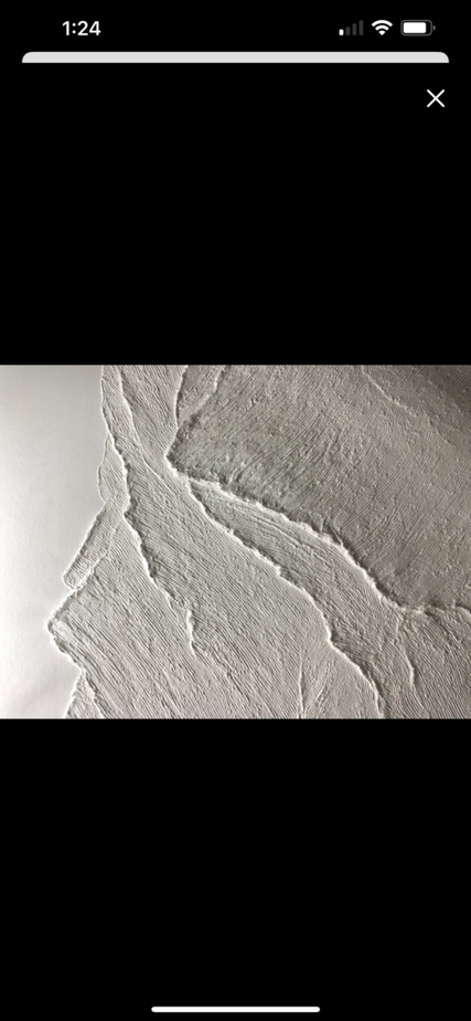 The Peaks - Neutral Mountains Painting (60w X 80"h)