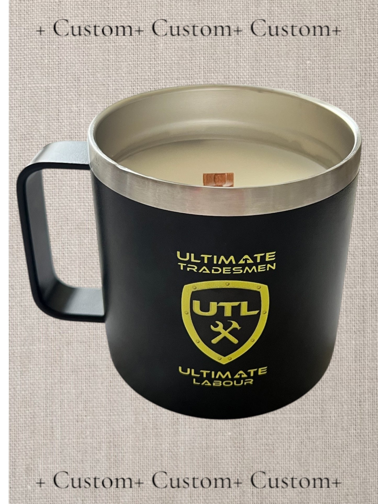Custom Candles in a Corporate Mug (or container of your choice)