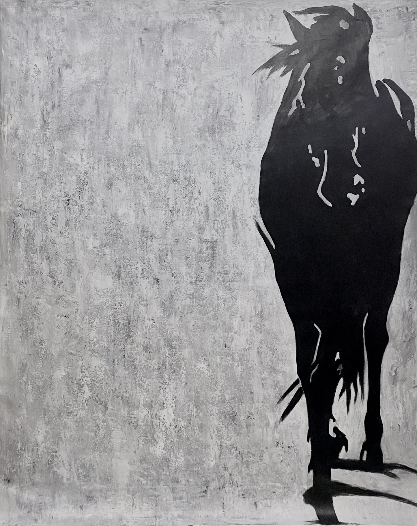 Black Horse (80"w x 100"h)