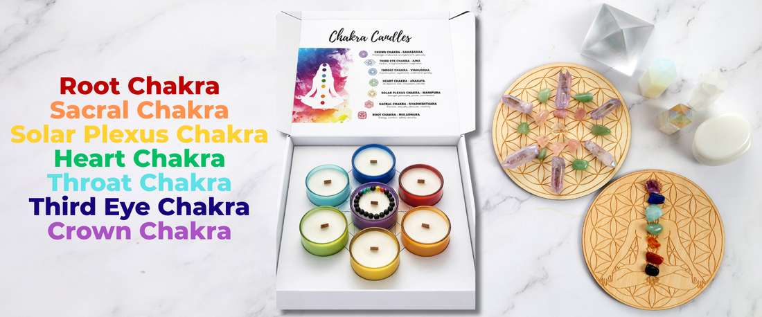 Reiki-infused Chakra Candles - Sheba Scents