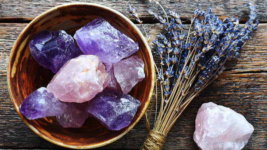 healing crystals and essential oils for wellness