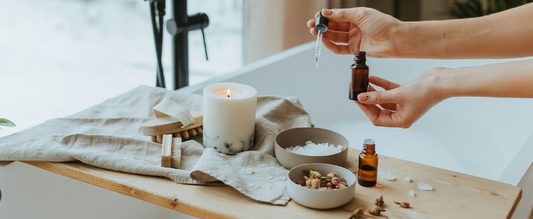 Luxury essential oil candle for stress relief and relaxation