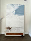 Blue Skies (79"w x 118"h - stretched and mounted - ready to hang)