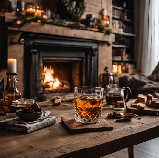 Fireside (whiskey, oak, coffee, chai)