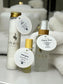 Sheba Scents For Her Gift Bundle is perfect for self-care or gift giving.  Includes 4 oz single use detox bath soak, 2 oz deep sleep room or pillow spray and 10 ml energize roll-on