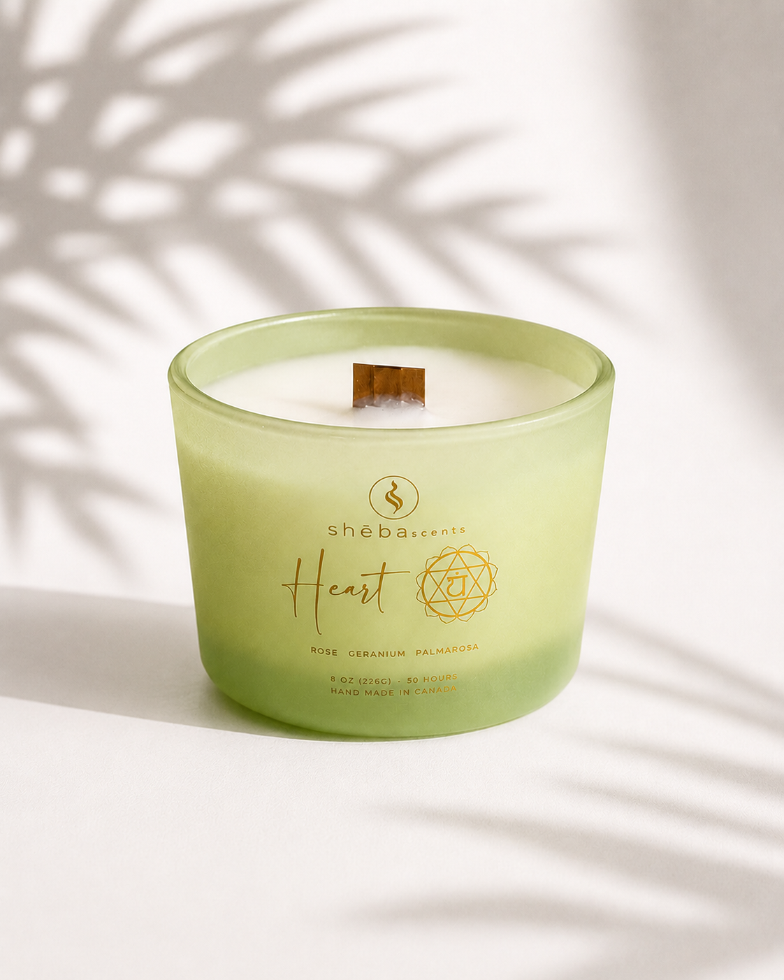 Heart Chakra Candle (rose, geranium, and palmarosa)