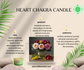 This Heart Chakra Candle is infused with healing energy along with the scent combination that supports emotional healing, self-love, worthiness, grief and balances emotions