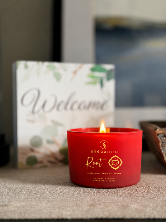 Root Chakra Candle (sandalwood, patchouli and vetiver)