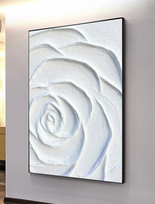 Art - White Rose Texture (75" x 100"