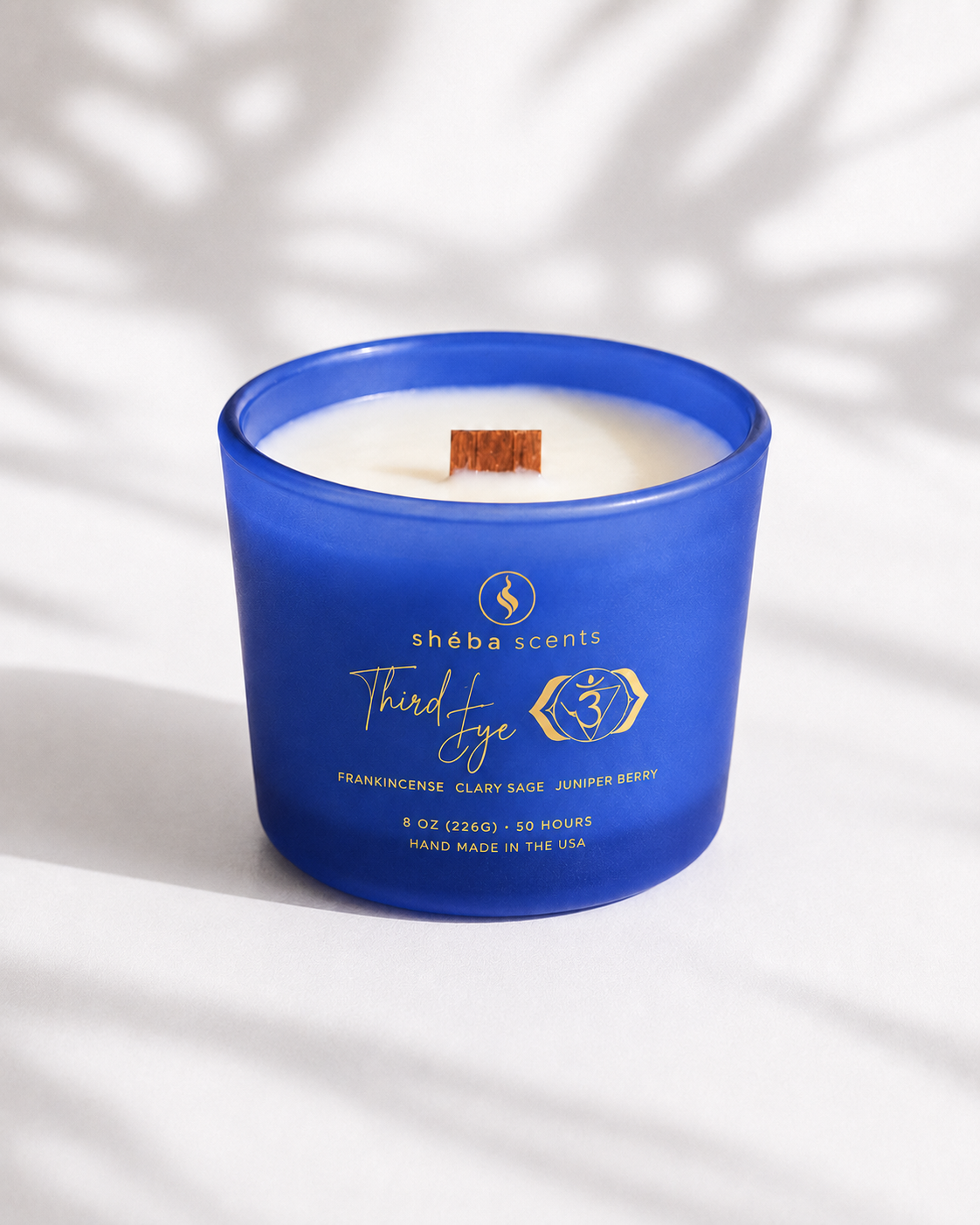 Third Eye Chakra Candle (frankincense, clary sage and juniper berry)