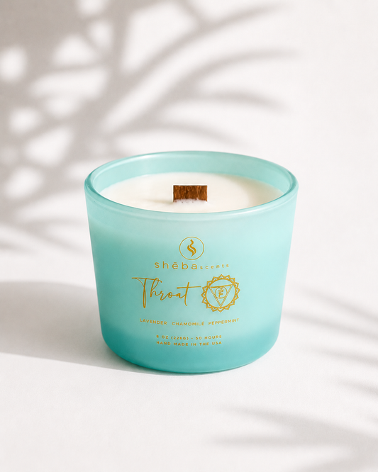 Throat Chakra Candle (lavender, chamomile and peppermint)
