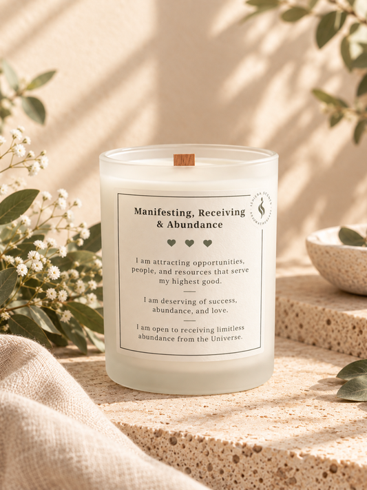 I AM Manifesting Abundance Affirmation Candle (9 oz)