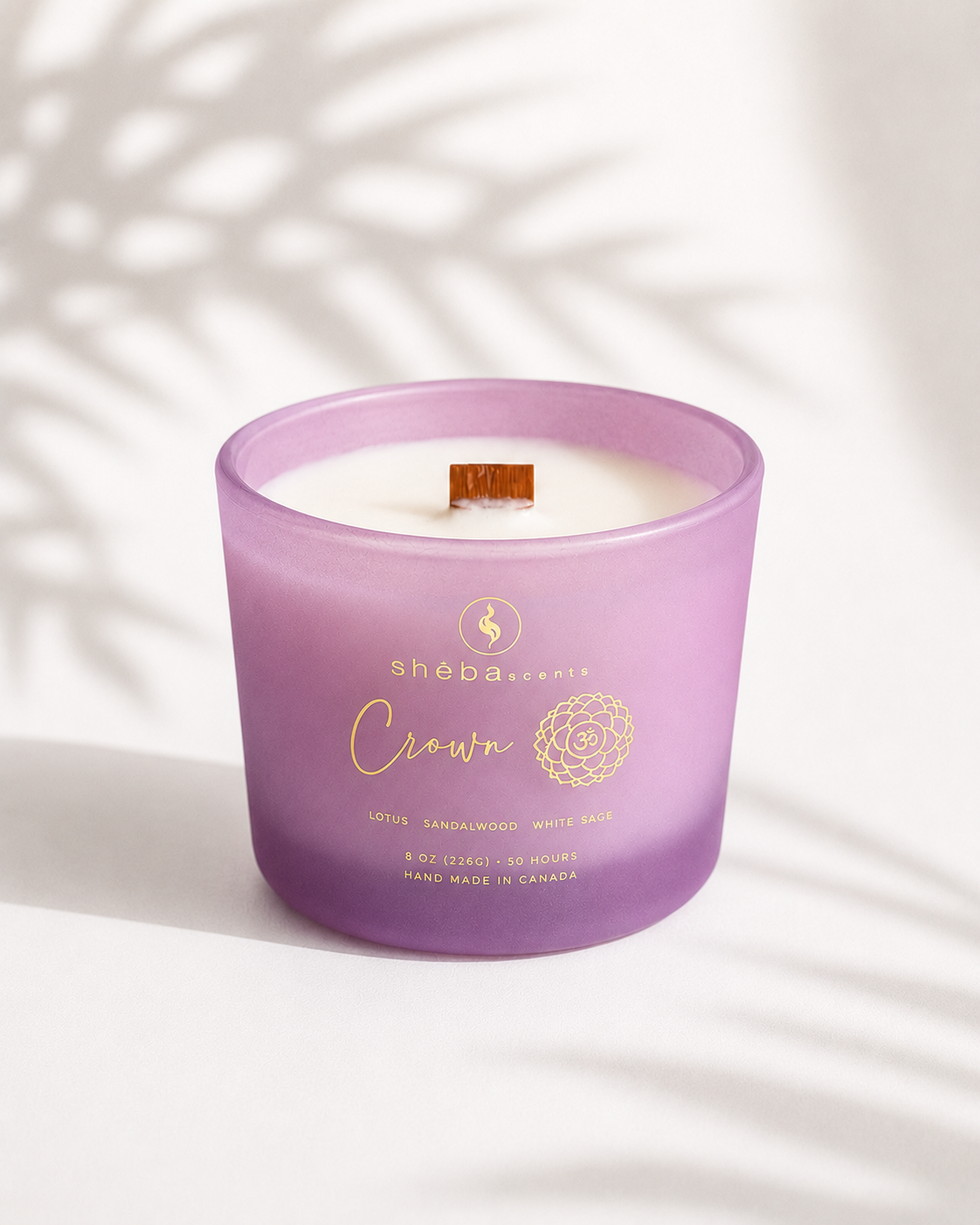 Crown Chakra Candle (lotus, cedarwood and white sage)