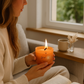 The sacral chakra candle is perfect to help you balance your sacral chakra and awaken your sense of joy and sensuality
