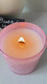 Coconut soy wax blend with a crackling wood wick all sustainably sourced and clean ingredients